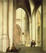 Pieter Jansz Saenredam interior of the st.bavo church,haarlem oil painting on canvas